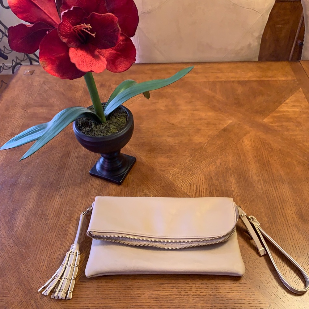 Charming Charlie Multi Use Beige Clutch